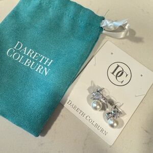 Dareth Colburn Silver and White Pearl Earrings